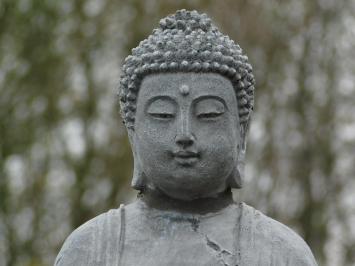 Buddha Statue Grey - 38 cm - Stone