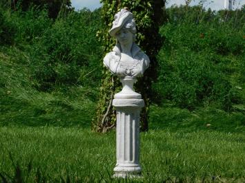 Statue Bust of Noble Woman - Solid stone - Detailed