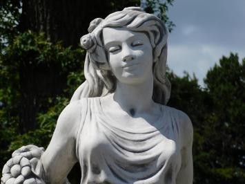 Statue Dame mit Blumenkranz – 175 cm – Stein