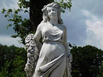 Statue Dame mit Blumenkranz – 175 cm – Stein