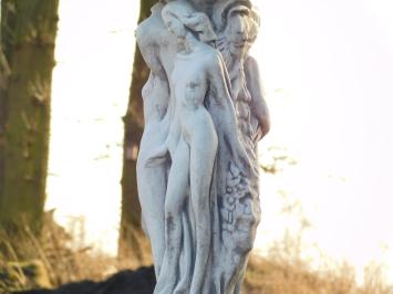 Statue with Three Women and Bowl - 85 cm - Full Stone