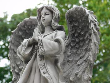 Skulptur „Betender Engel“ – 43 cm – Polystone