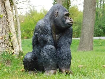 Beeld Gorilla - 50 cm - Polystone