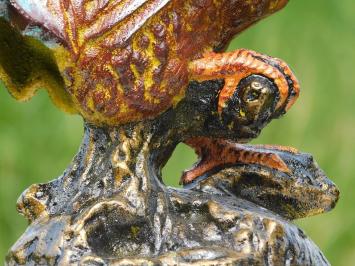Statue Rooster in Colour - Cast iron