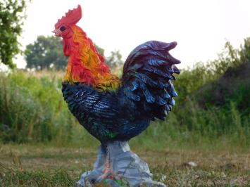 Rooster Statue XL - 65 cm - Polystone in Colour
