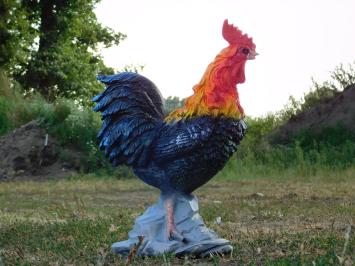 Rooster Statue XL - 65 cm - Polystone in Colour