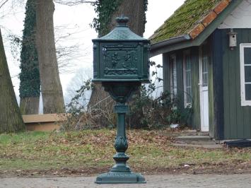 Standing Letterbox - 120 cm - Cast Iron - Green