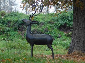 Statue Deer - alu - dark brown - decorative item