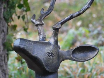 Statue Deer - alu - dark brown - decorative item