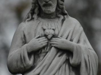 Herz-Jesu-Statue - Stein - 55 cm