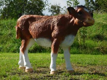 Beeld Kalf - 100 cm - Bruin - Polystone