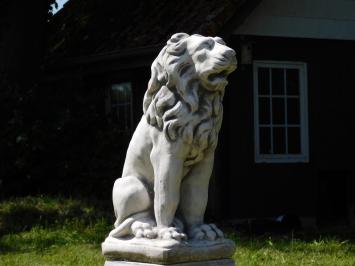 Garden Statue – Lion – Sitting – 50 cm – Solid Stone