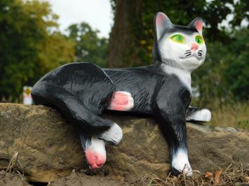 Statue of a Reclining Cat - 33 cm - Polystone