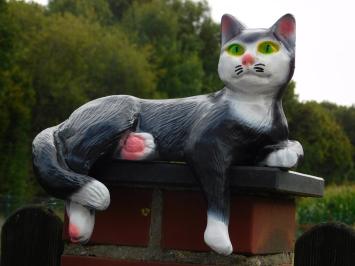 Statue of a Reclining Cat - 33 cm - Polystone
