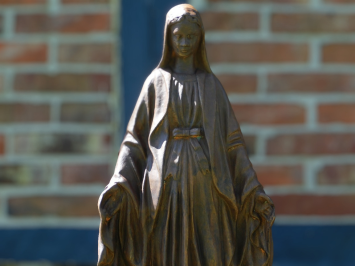 Statue of Mary – 93 cm – Stone with Oxide Finish