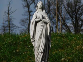 Marienstatue auf Sockel - 129 cm - Stein