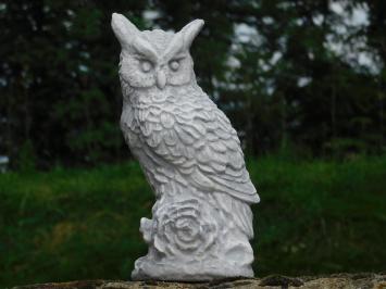 Statue Owl on Stump - Stone - Eagle Owl