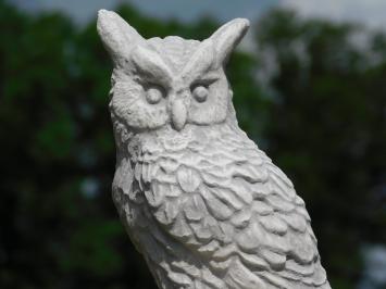 Statue Owl on Stump - Stone - Eagle Owl