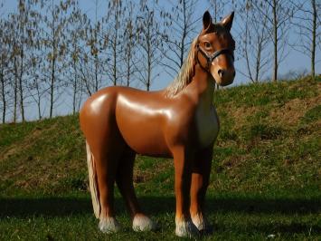 Beeld Paard - 75 cm - Bruin - Polystone