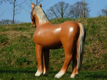 Beeld Paard - 75 cm - Bruin - Polystone