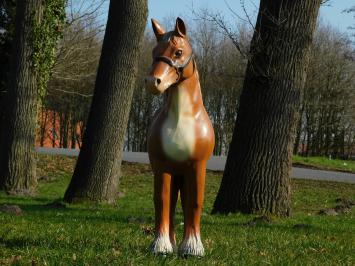 Beeld Paard - 75 cm - Bruin - Polystone