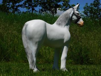 Horse Sculpture - 75 x 70 cm - White - Polystone