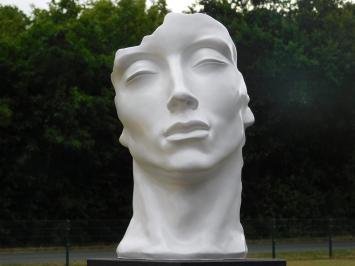 Stylish Statue 'The Face' - Polystone - Height 51 cm - White