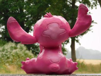 Stitch-Figur Rosa – 28 x 33 cm – Polystone
