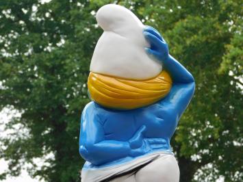 Blote Smurfin XL - 70 cm - Polystone