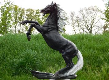 Statue Tänzelndes Pferd - 90 cm - Polystone