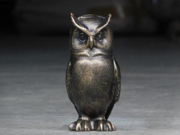 Beeld wijze uil - gietijzer - sculptuur