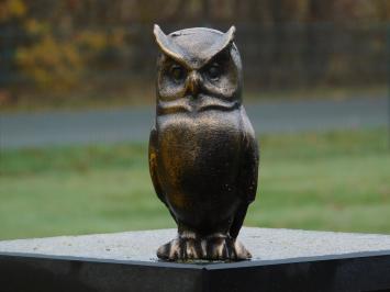 Beeld wijze uil - gietijzer - sculptuur
