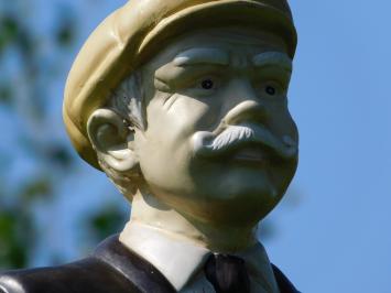 Vintage beeld Golfer - 75 cm - Terracotta - eenmalig leverbaar!