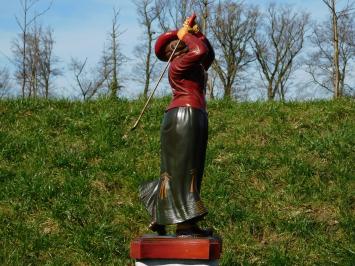 Vintage Statue Female Golfer - 70 cm High | Unique & One-Off Availability