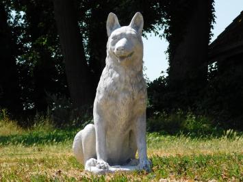 Wolfsskulptur XL – 70 x 60 cm – Stein