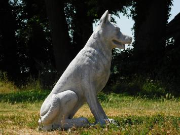 Wolfsskulptur XL – 70 x 60 cm – Stein