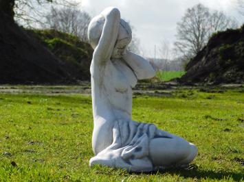 Statue Seated Woman - 50 cm - Stone