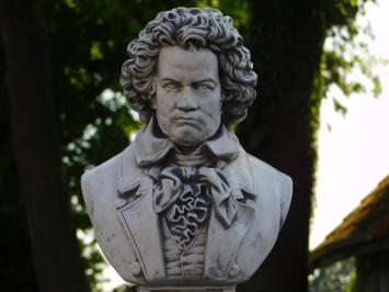 Beethoven on Round Pedestal - 76 cm - Stone