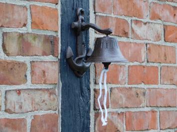 Cast iron doorbell Anchor - Pull Bell with Cord