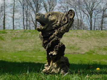 Berenkop polystone -  prachtig ontwerp - zwart-goud