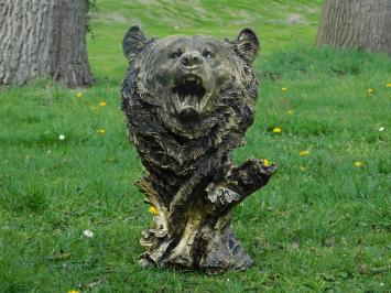 Berenkop polystone -  prachtig ontwerp - zwart-goud