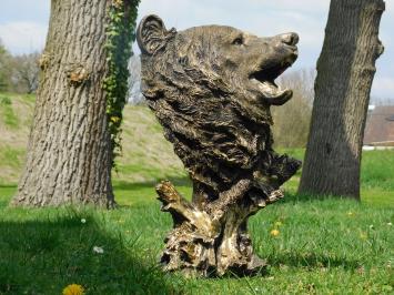 Berenkop polystone -  prachtig ontwerp - zwart-goud