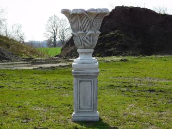 Flowerpot Flower on Pedestal - 105 cm - Stone