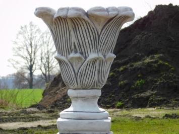 Flowerpot Flower on Pedestal - 105 cm - Stone