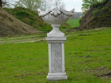 Flower pot on pedestal - 85 cm - Stone