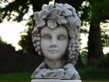 Bloempot Vrouw op Sokkel - 58 cm - Steen