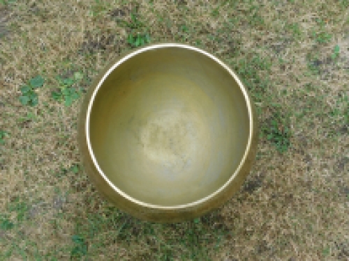 Large flowerpot - vase - gold colour - alu