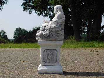 Buddha on Pedestal - 55 cm - Steenzuletzt