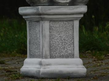 Einmalig: Buddha auf Sockel - 83 cm - Stein