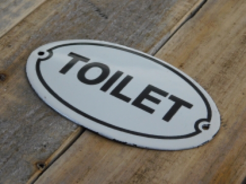 Emailleschild ''Toilette'' für die Tür